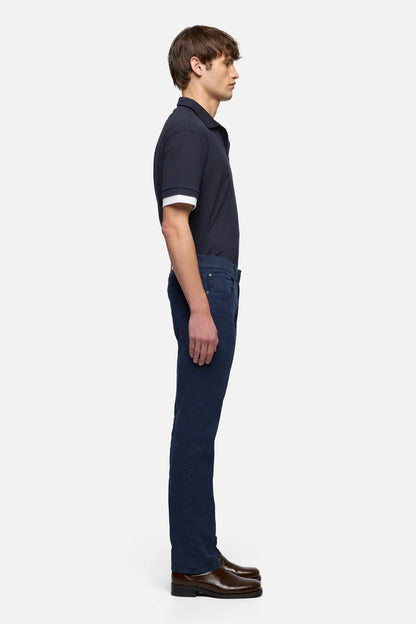 7 For All Mankind Ocean Men The Straight in Denim Linen SKU: 7TE70G06_3BL Image 06