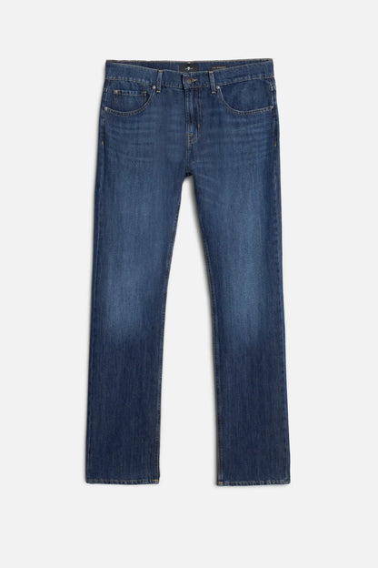 7 For All Mankind Wind Chill Men The Straight in Indigo Linen SKU: 7TE70U03_3BS Image 01