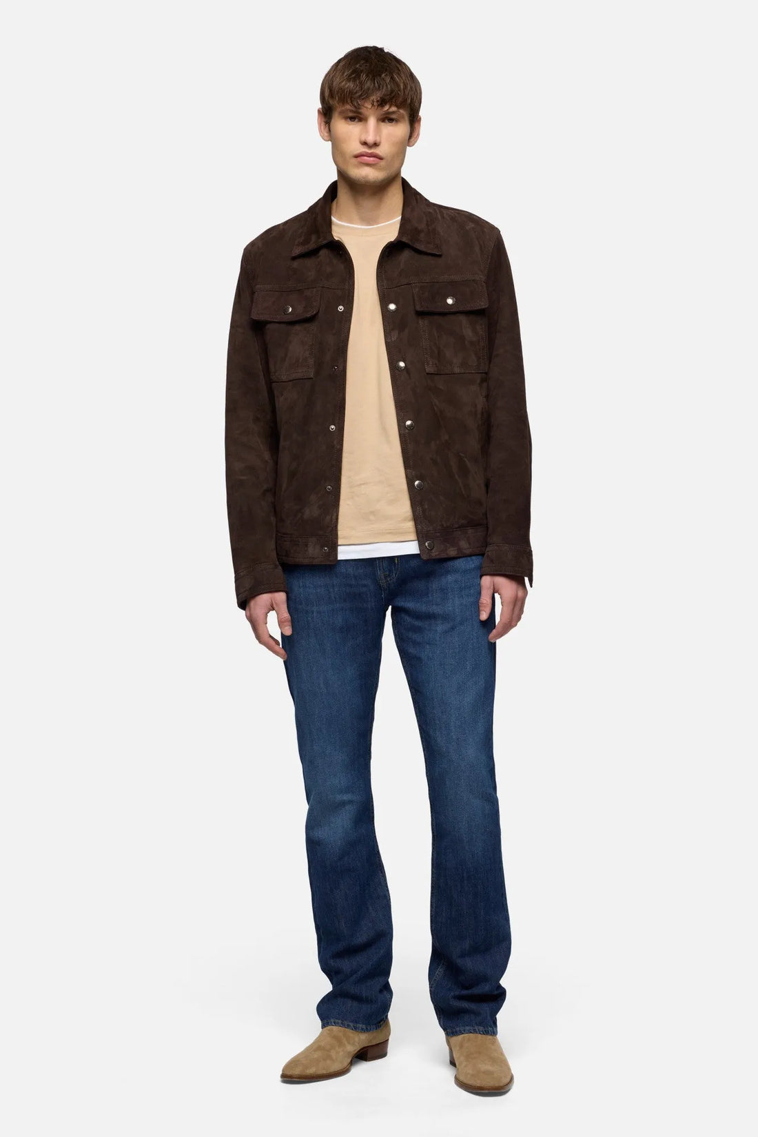 7 For All Mankind Wind Chill Men The Straight in Indigo Linen SKU: 7TE70U03_3BS Image 02