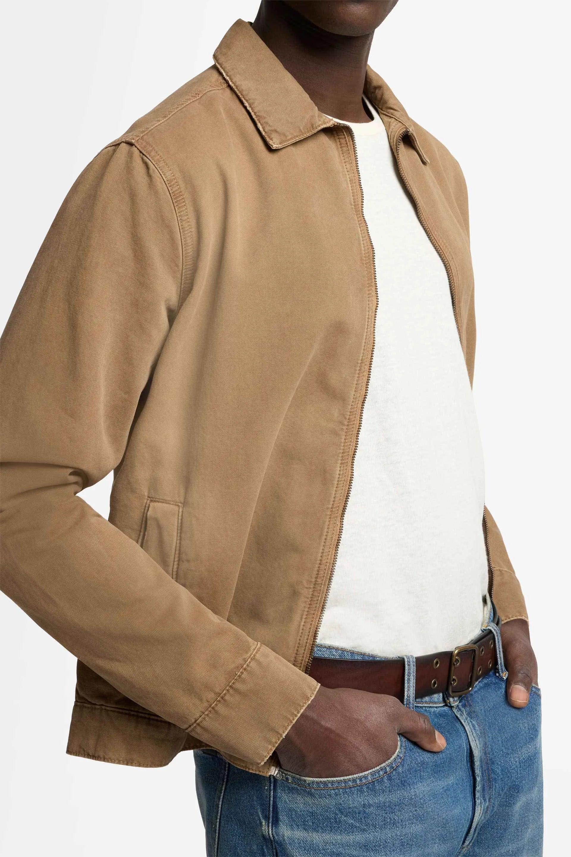 7 For All Mankind_Beige_Harrington Jacket Canvas Khaki_7TI20E44_1DG_03