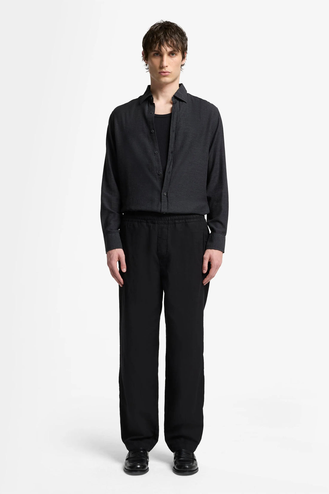 7 For All Mankind_Black_Jogger Pant in Cotton Tencel_7TI50E41_BLK_01