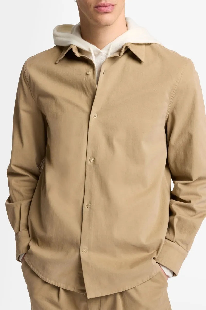 7 For All Mankind_Beige_Long Sleeve Regular Shirt in Comfort Twill_7TN80E39_1NP_03