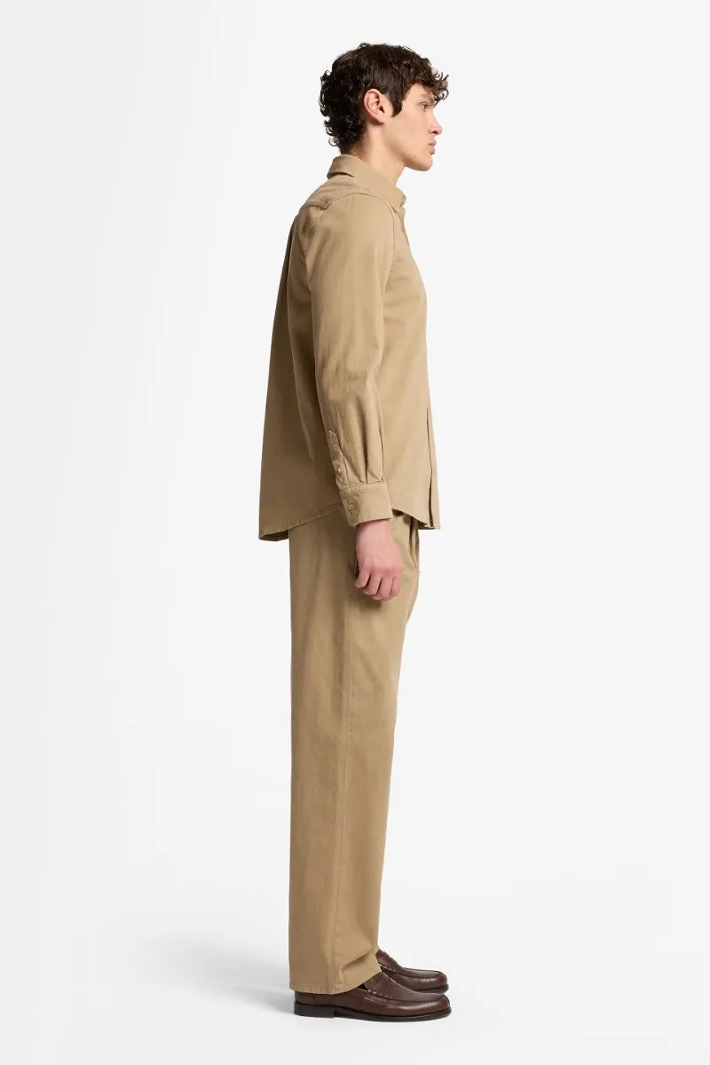 7 For All Mankind_Beige_Long Sleeve Regular Shirt in Comfort Twill_7TN80E39_1NP_05