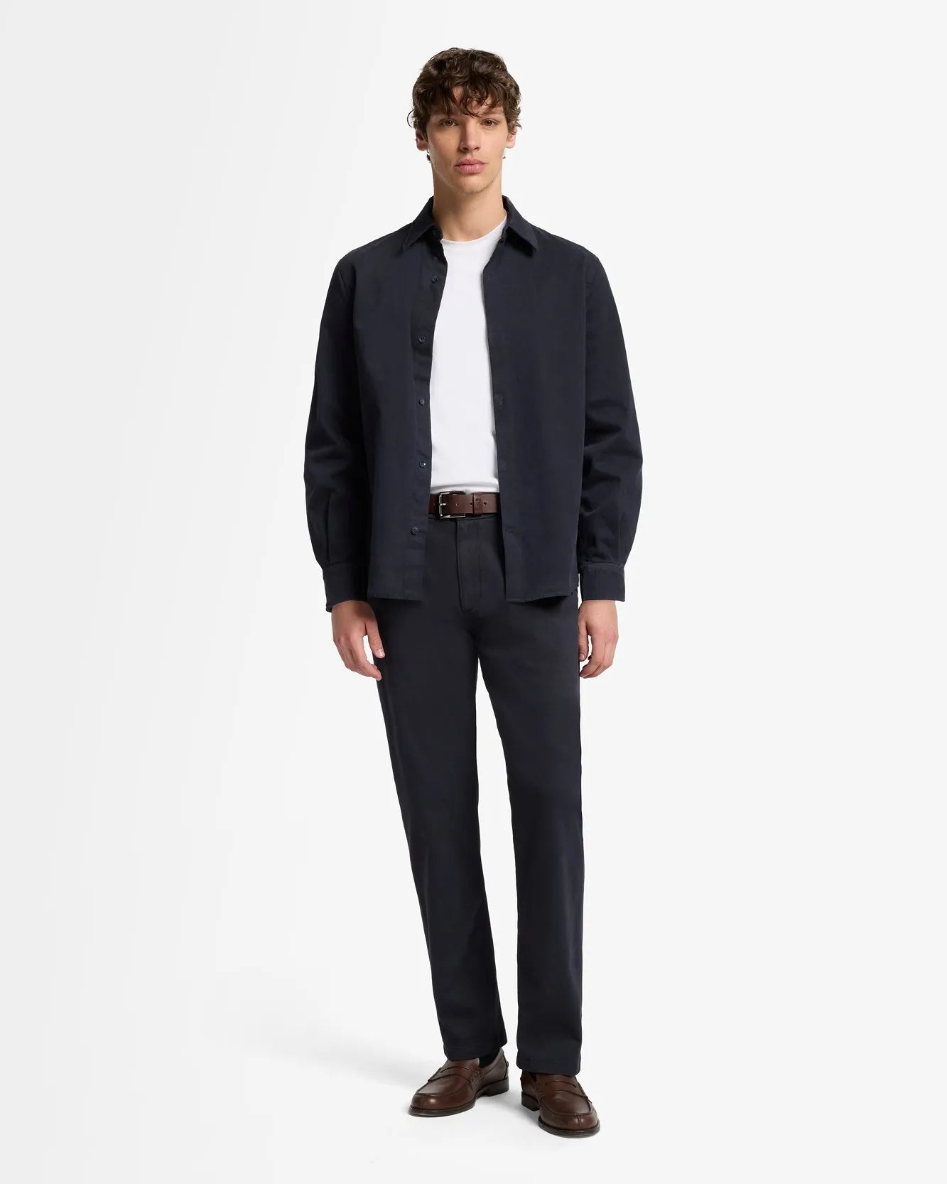 7 For All Mankind_Blue_Long Sleeve Regular Shirt in Comfort Twill_7TN80E39_1NQ_02