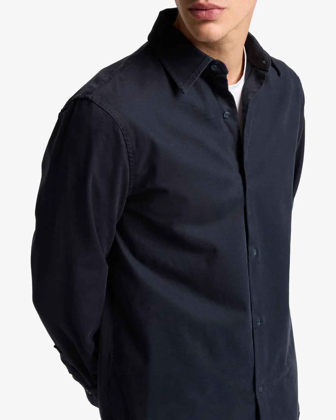 7 For All Mankind_Blue_Long Sleeve Regular Shirt in Comfort Twill_7TN80E39_1NQ_03