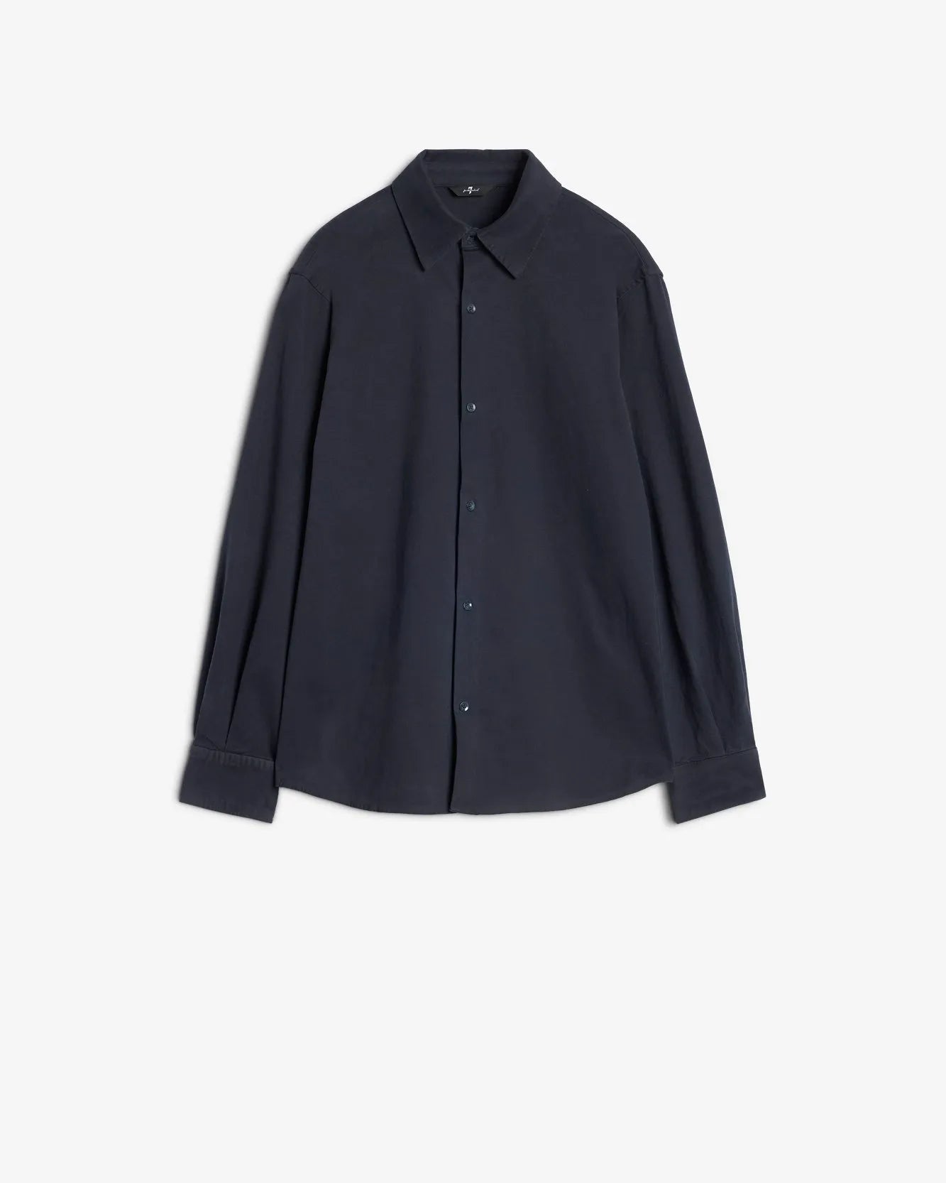 7 For All Mankind_Blue_Long Sleeve Regular Shirt in Comfort Twill_7TN80E39_1NQ_06