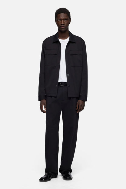7 For All Mankind Black Men Pleated Trouser in Luxe Performance Knit SKU: 7TY50E23_BKN Image 02
