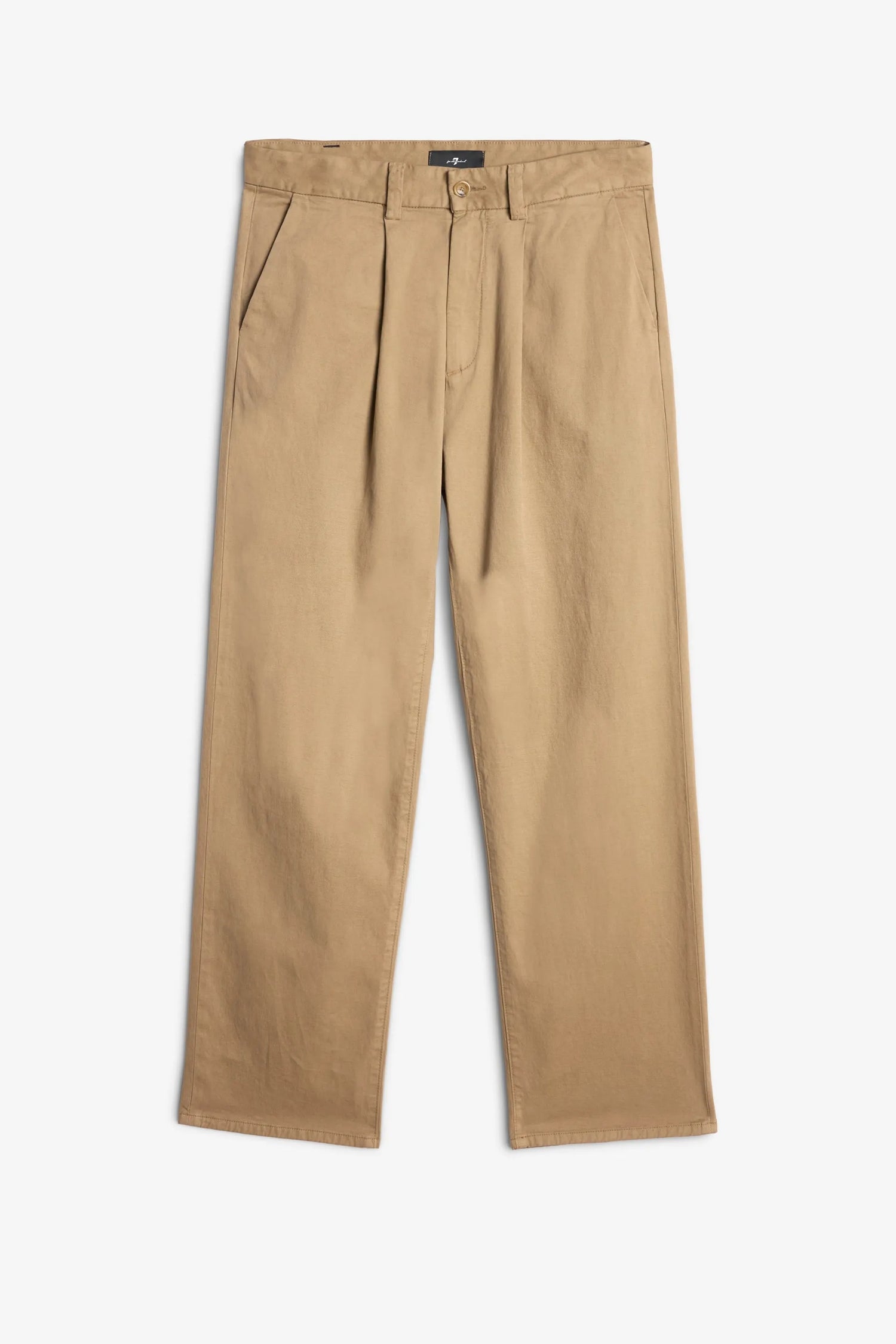 7 For All Mankind_Beige_Pleated Trouser in Comfort Twill_7TY51E39_1NP_06