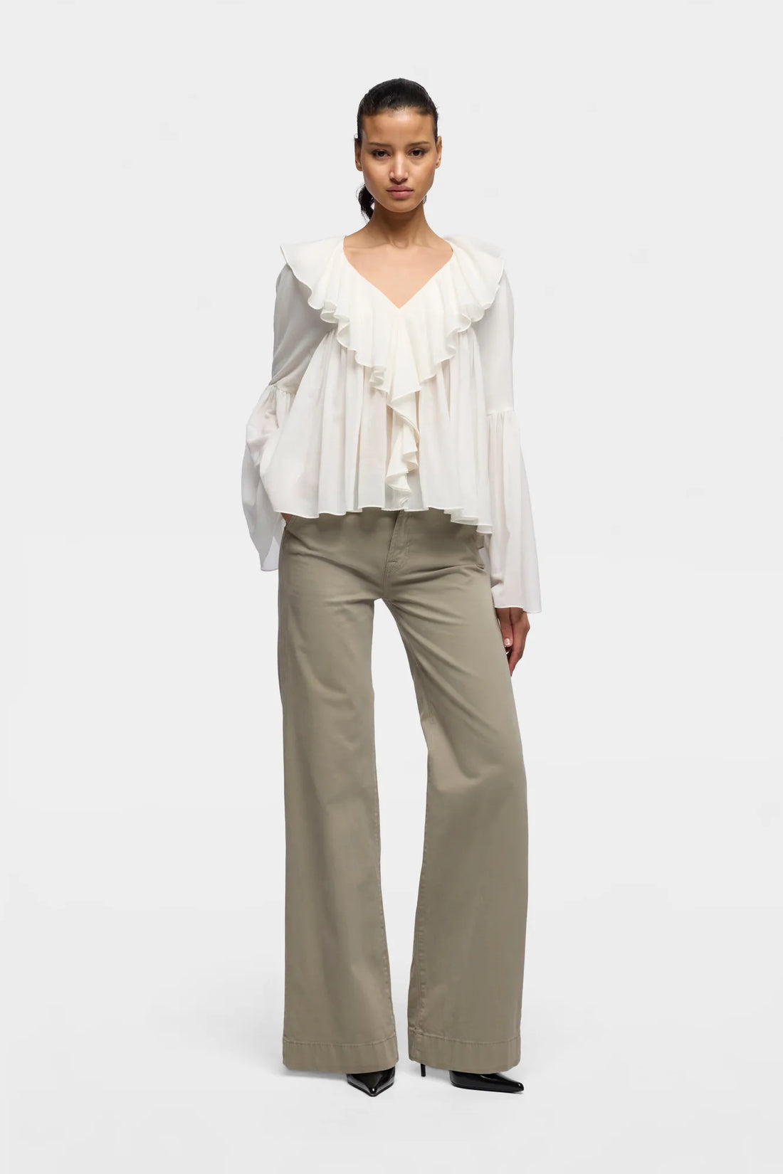 7 For All Mankind Military Women Modern Dojo in Comfort Twill SKU: 7U330E39_3O8 Image 01