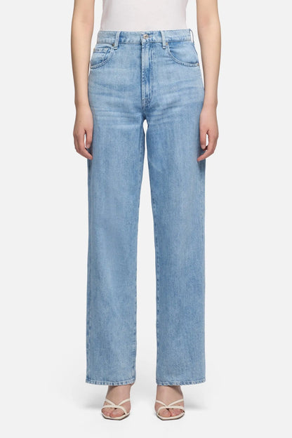 7 For All Mankind Iris Women Stovepipe Straight in Indigo Linen SKU: 7U4N0U03_IRI Image 03