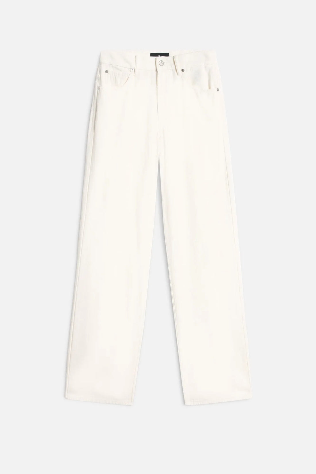 7 For All Mankind White Women Stovepipe Straight in Denim Linen SKU: 7U4N0X10_LNI Image 01