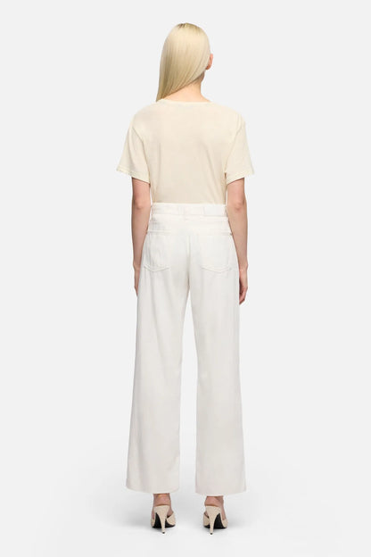 7 For All Mankind White Women Stovepipe Straight in Denim Linen SKU: 7U4N0X10_LNI Image 05