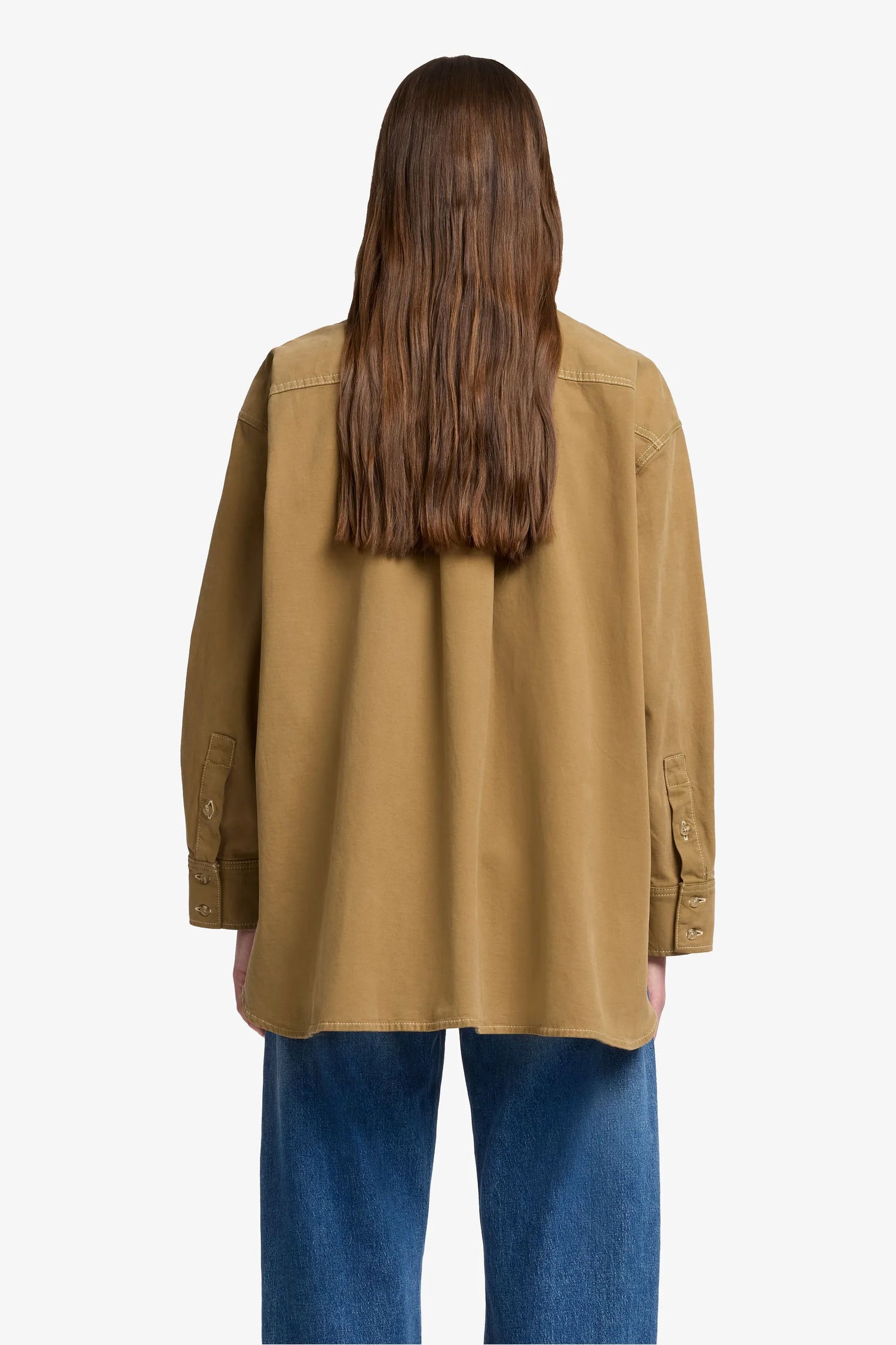 7 For All Mankind_Beige_Nina Overshirt in Comfort Twill_7U780E39_1A8_05