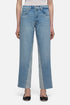 7 For All Mankind Light Blue Women Paneled Stovepipe Straight Ankle SKU: 7U7B0C10_1ZW Image 03