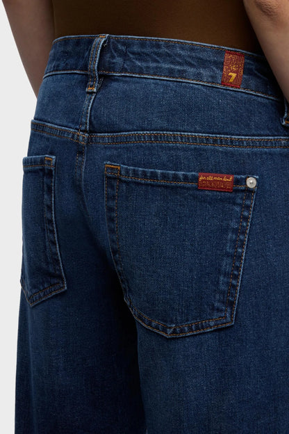 7 For All Mankind Dark Blue Women Low Cigarette Jeans SKU: 7U7E0B86_3NH Image 03