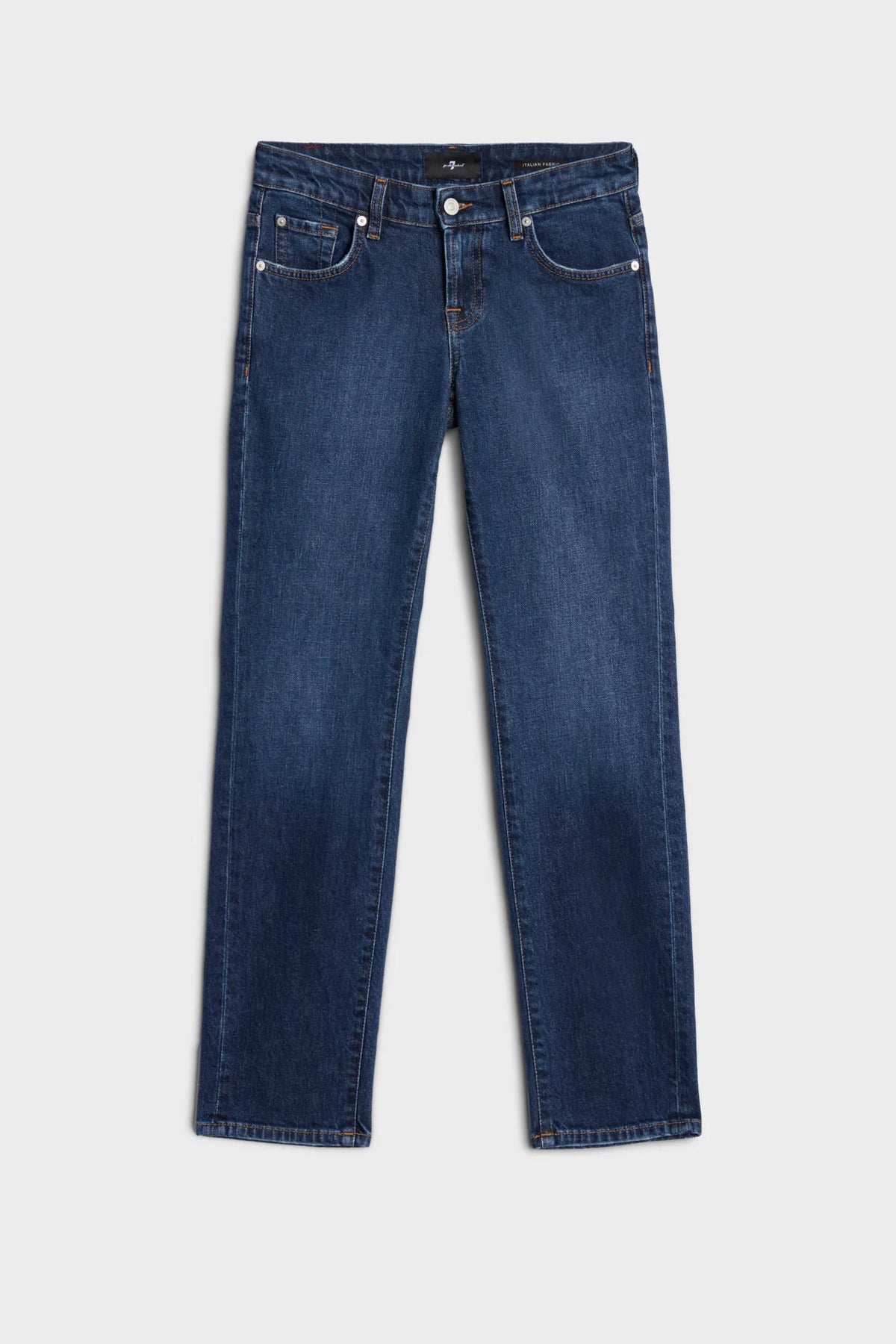 7 For All Mankind Dark Blue Women Low Cigarette Jeans SKU: 7U7E0B86_3NH Image 06