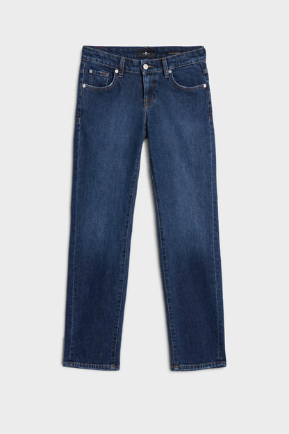7 For All Mankind Dark Blue Women Low Cigarette Jeans SKU: 7U7E0B86_3NH Image 06