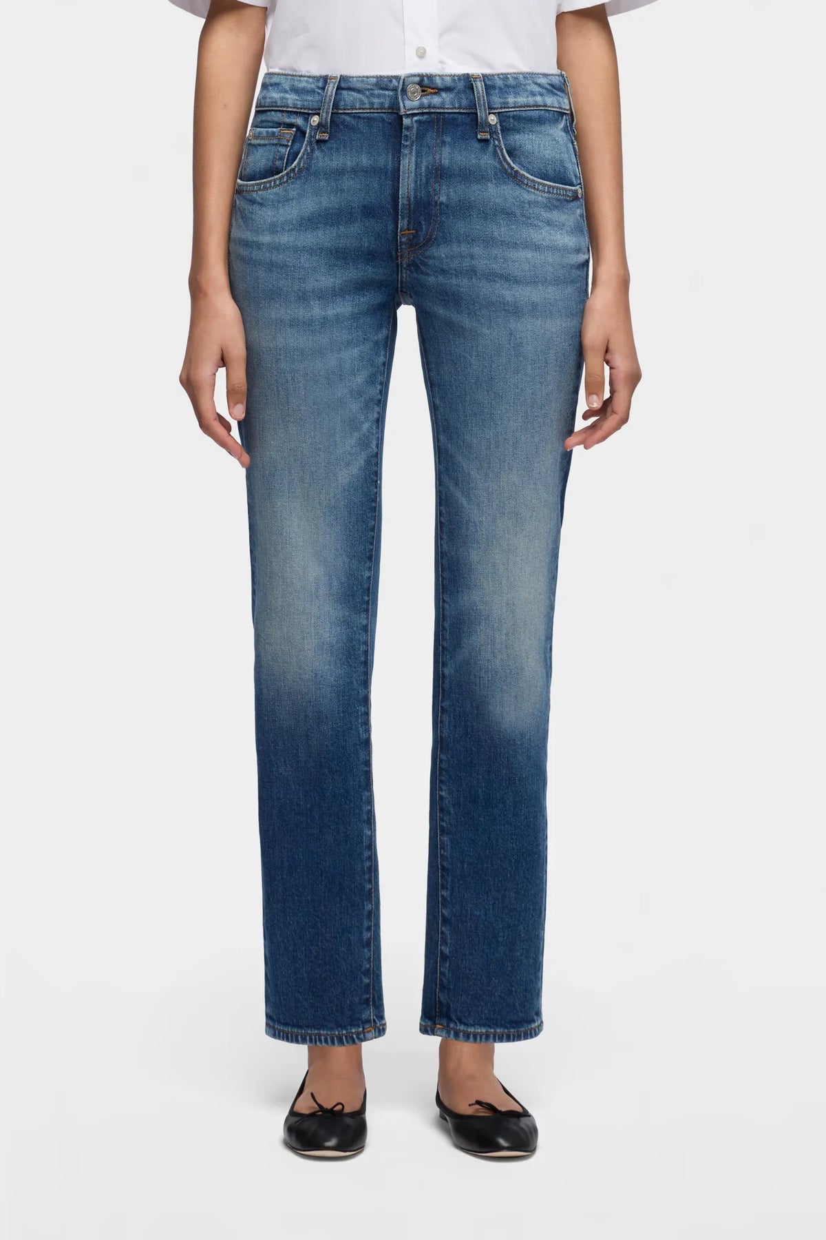 7 For All Mankind Light Blue Women Low Cigarette SKU: 7U7E0K85_3NG Image 02
