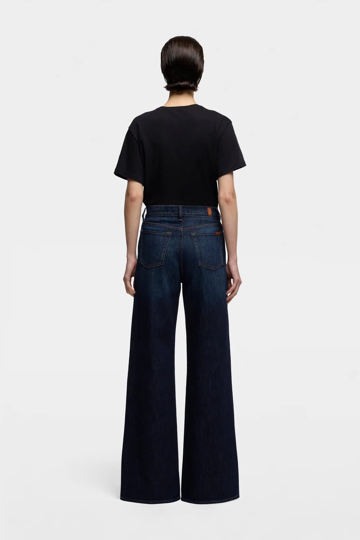 7 For All Mankind Mid Blue Women Tailorless Lotta in Airweft SKU: 7U8E0G87_DPS Image 04