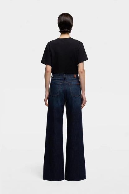 7 For All Mankind Mid Blue Women Tailorless Lotta in Airweft SKU: 7U8E0G87_DPS Image 04
