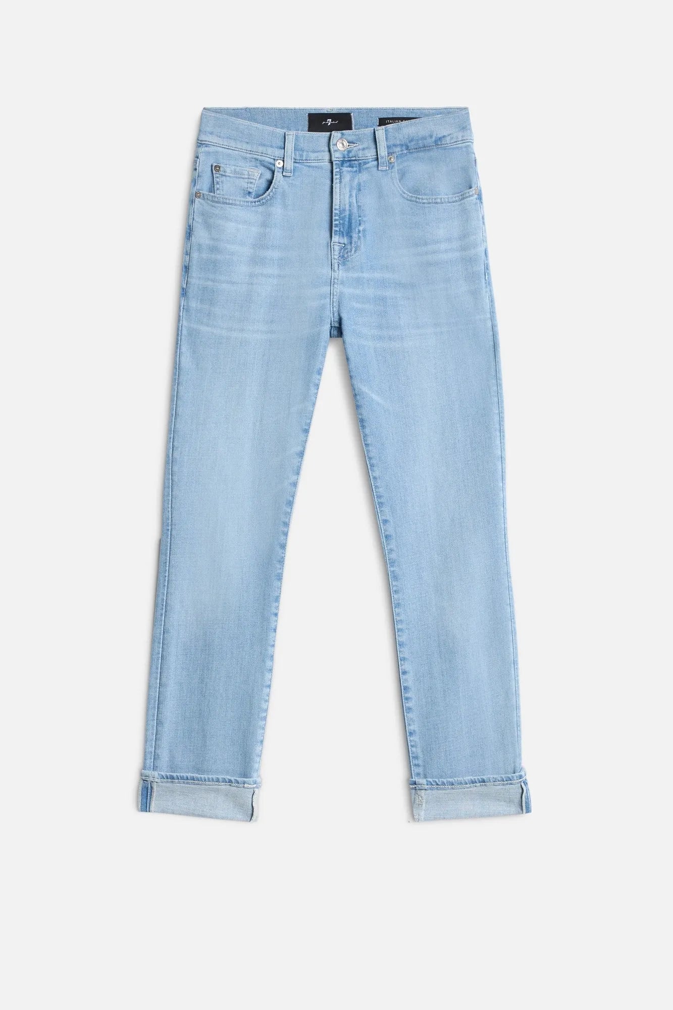 7 For All Mankind Mid Blue Women Relaxed Skinny in Slim Illusion SKU: 7UC30C12_3DH Image 01