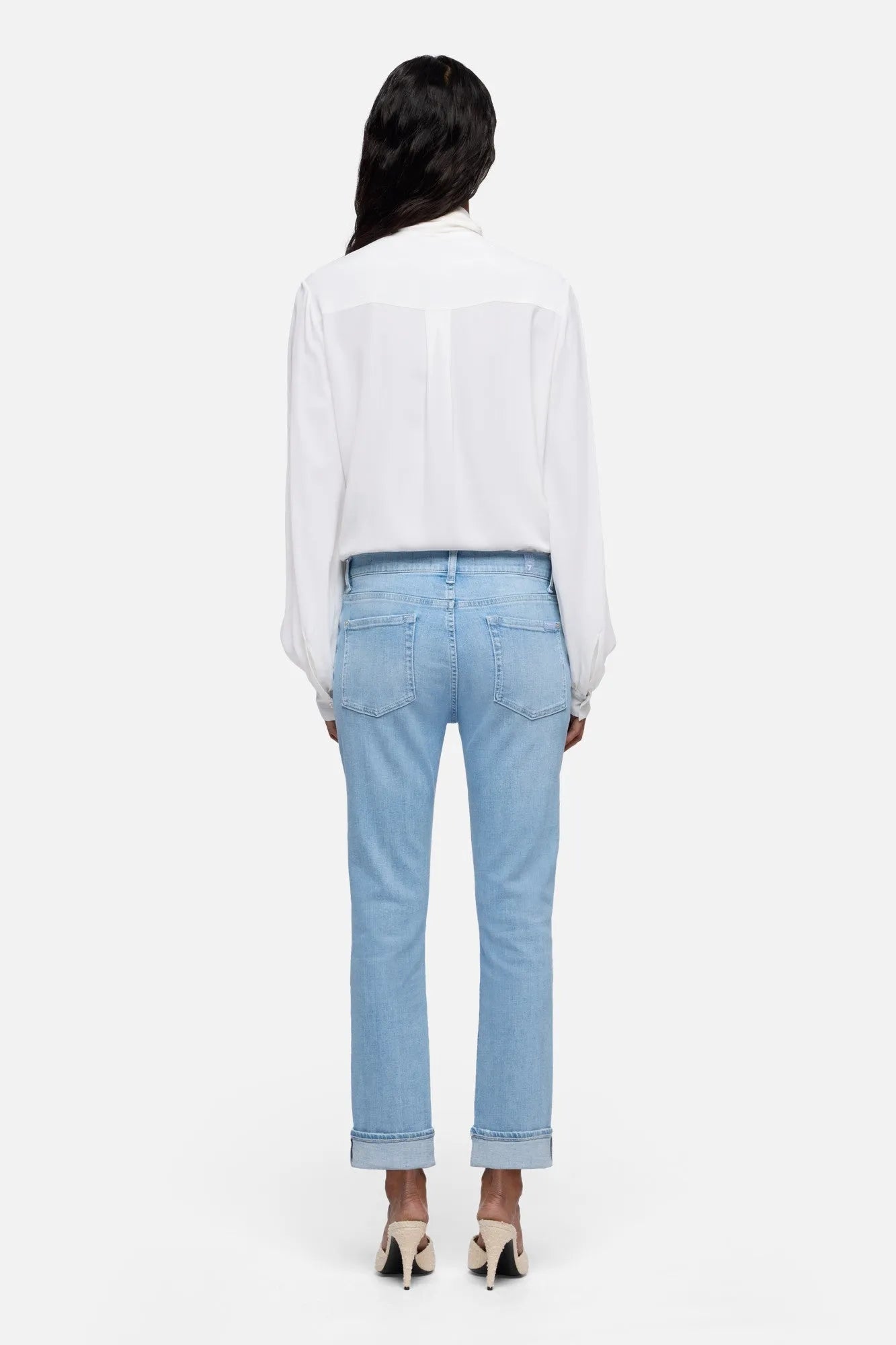 7 For All Mankind Mid Blue Women Relaxed Skinny in Slim Illusion SKU: 7UC30C12_3DH Image 05