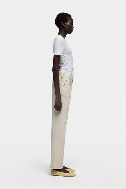 7 For All Mankind Off-White Women Calie Straight SKU: 7UC90G96_3O9 Image 05