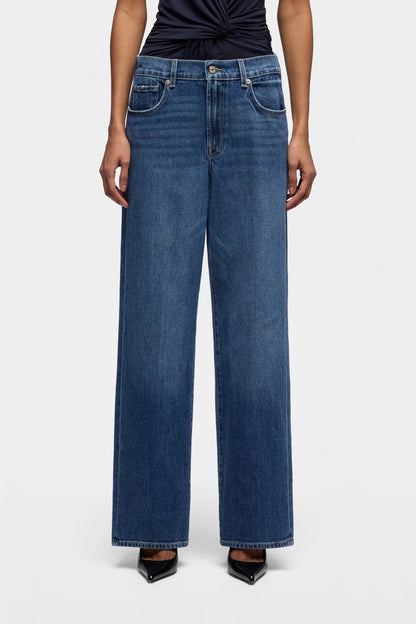7 For All Mankind Mid Blue Women Darted Stovepipe Straight SKU: 7UCW0C10_3NL Image 02