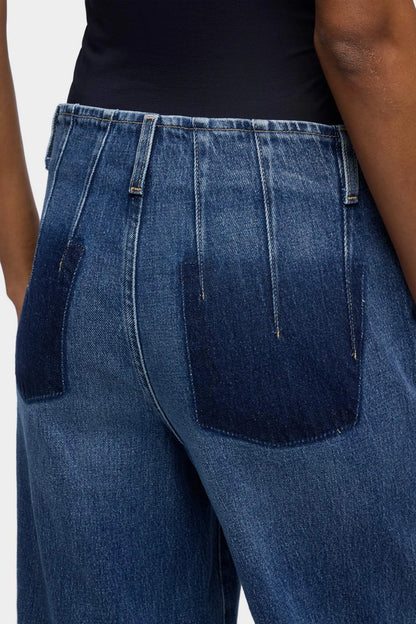 7 For All Mankind Mid Blue Women Darted Stovepipe Straight SKU: 7UCW0C10_3NL Image 03