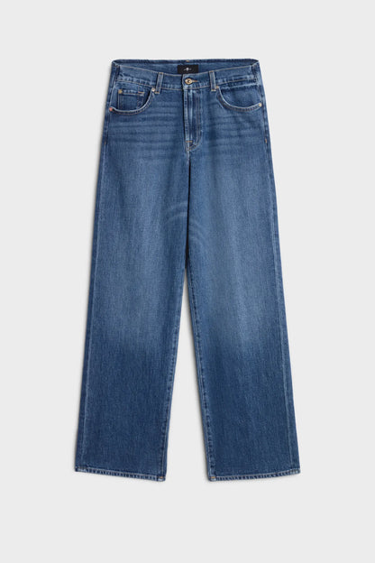 7 For All Mankind Mid Blue Women Darted Stovepipe Straight SKU: 7UCW0C10_3NL Image 06