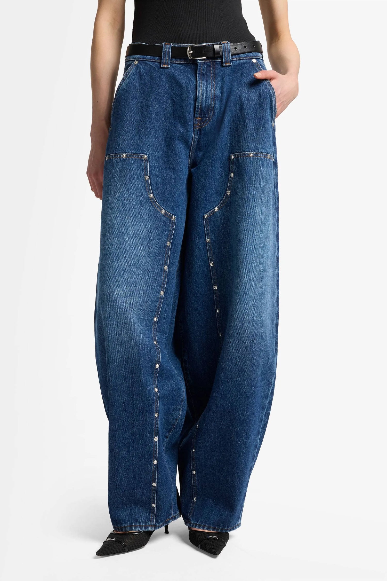 7 For All Mankind_Dark Blue_Studded Balloon_7UF50066_1BL_03