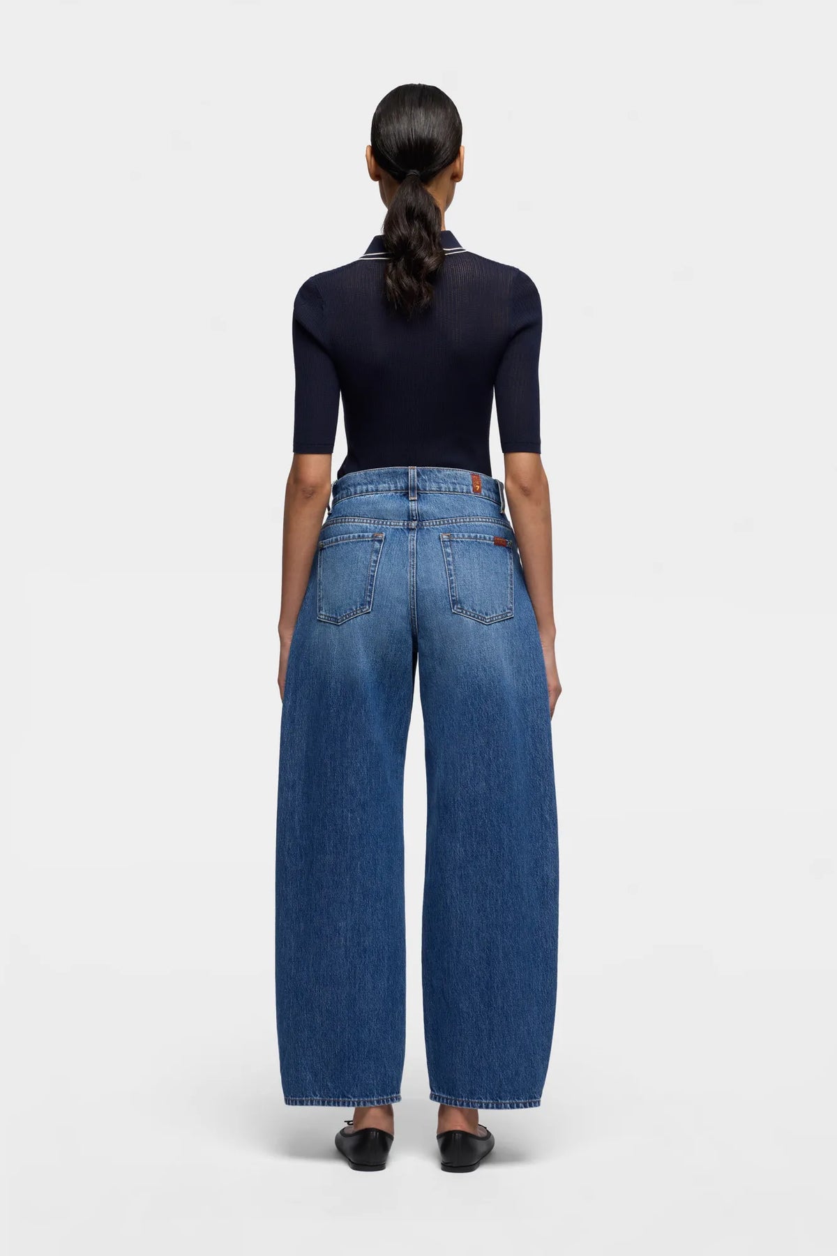 7 For All Mankind Light Blue Women Bonnie Curvilinear SKU: 7UF70E52_3NW Image 04