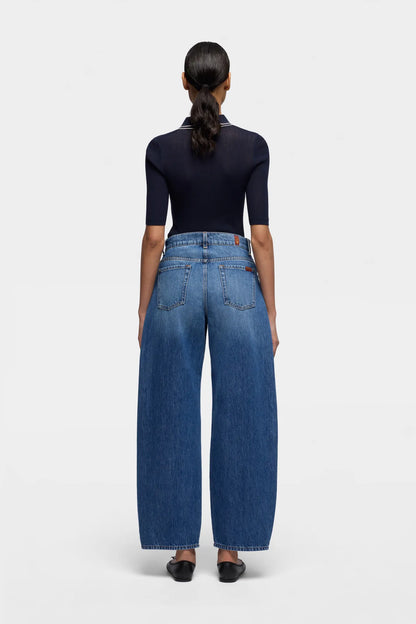 7 For All Mankind Light Blue Women Bonnie Curvilinear SKU: 7UF70E52_3NW Image 04
