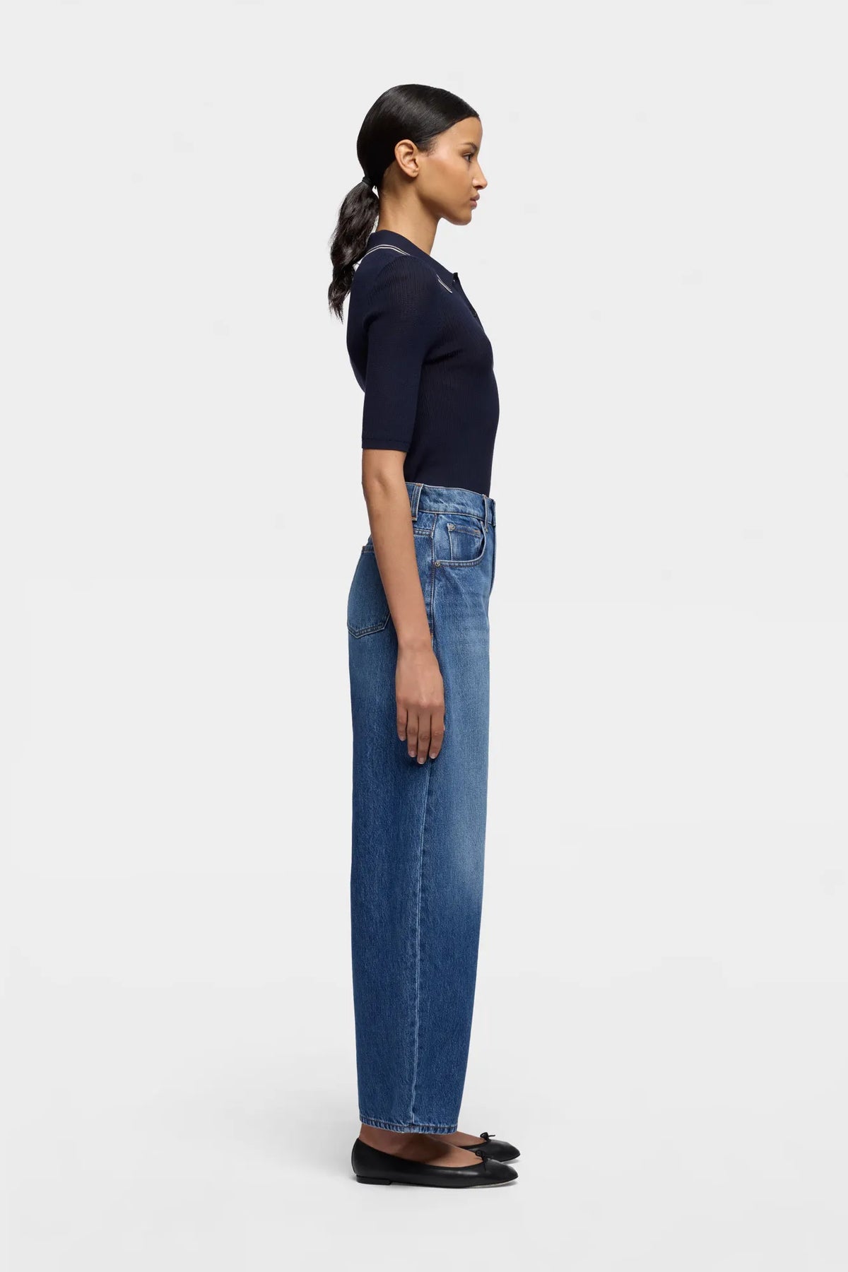 7 For All Mankind Light Blue Women Bonnie Curvilinear SKU: 7UF70E52_3NW Image 05