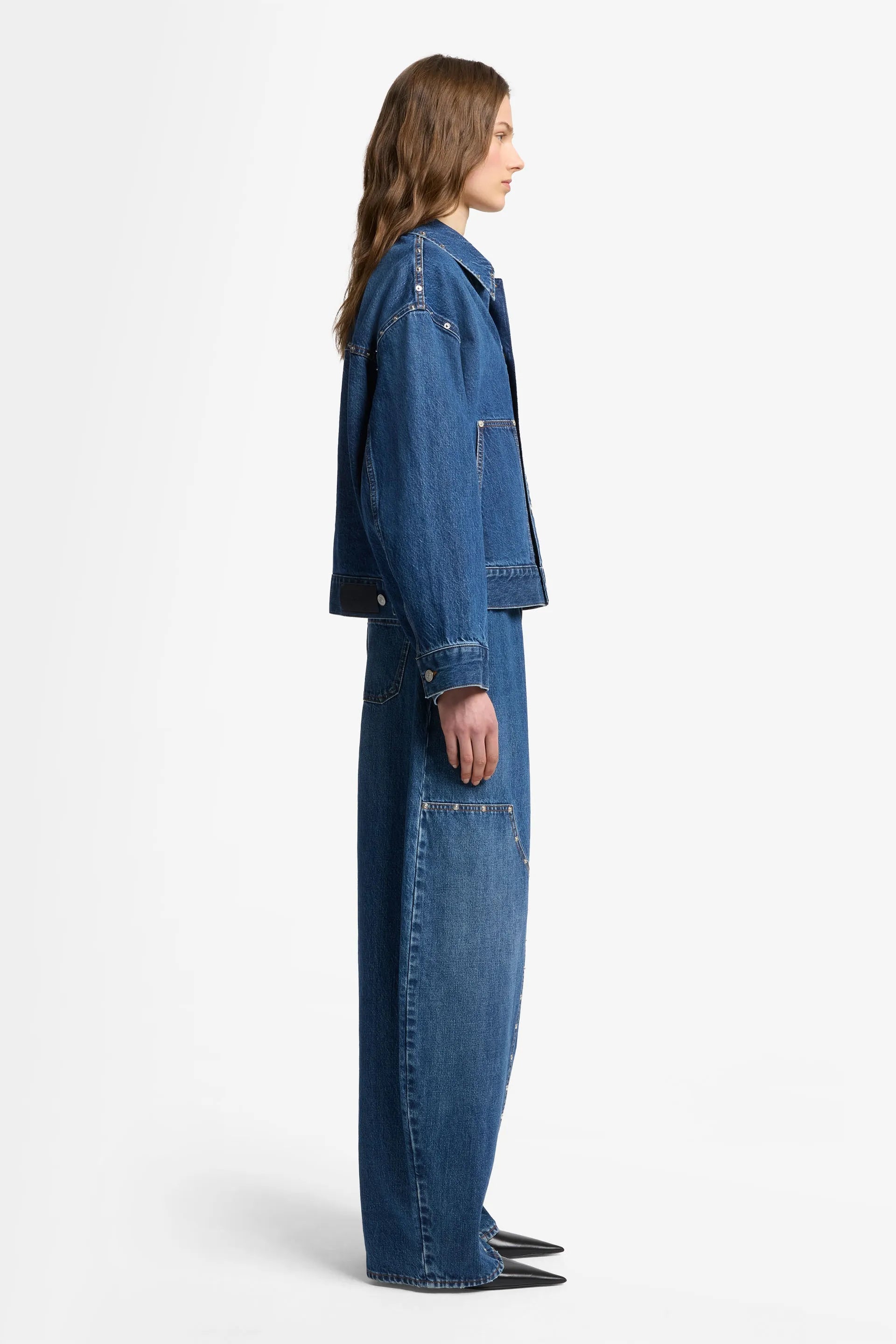 7 For All Mankind_Dark Blue_Cropped Jacket_7UJ80066_1BL_06