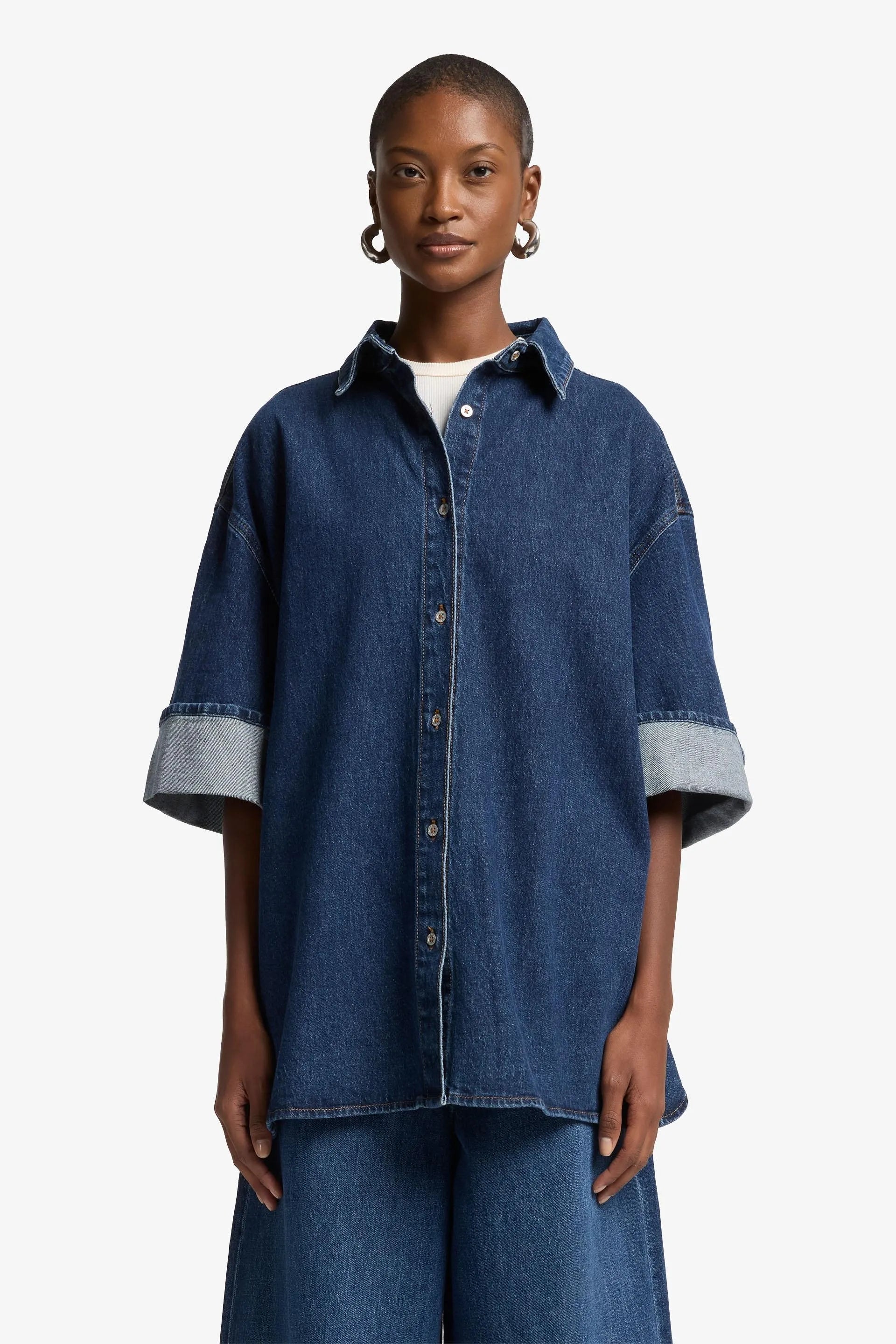 7 For All Mankind_Dark Blue_Mankind Nina Cuffed Overshirt_7UK40C10_1BM_02