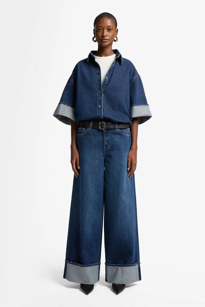 7 For All Mankind_Dark Blue_Mankind Nina Cuffed Overshirt_7UK40C10_1BM_03