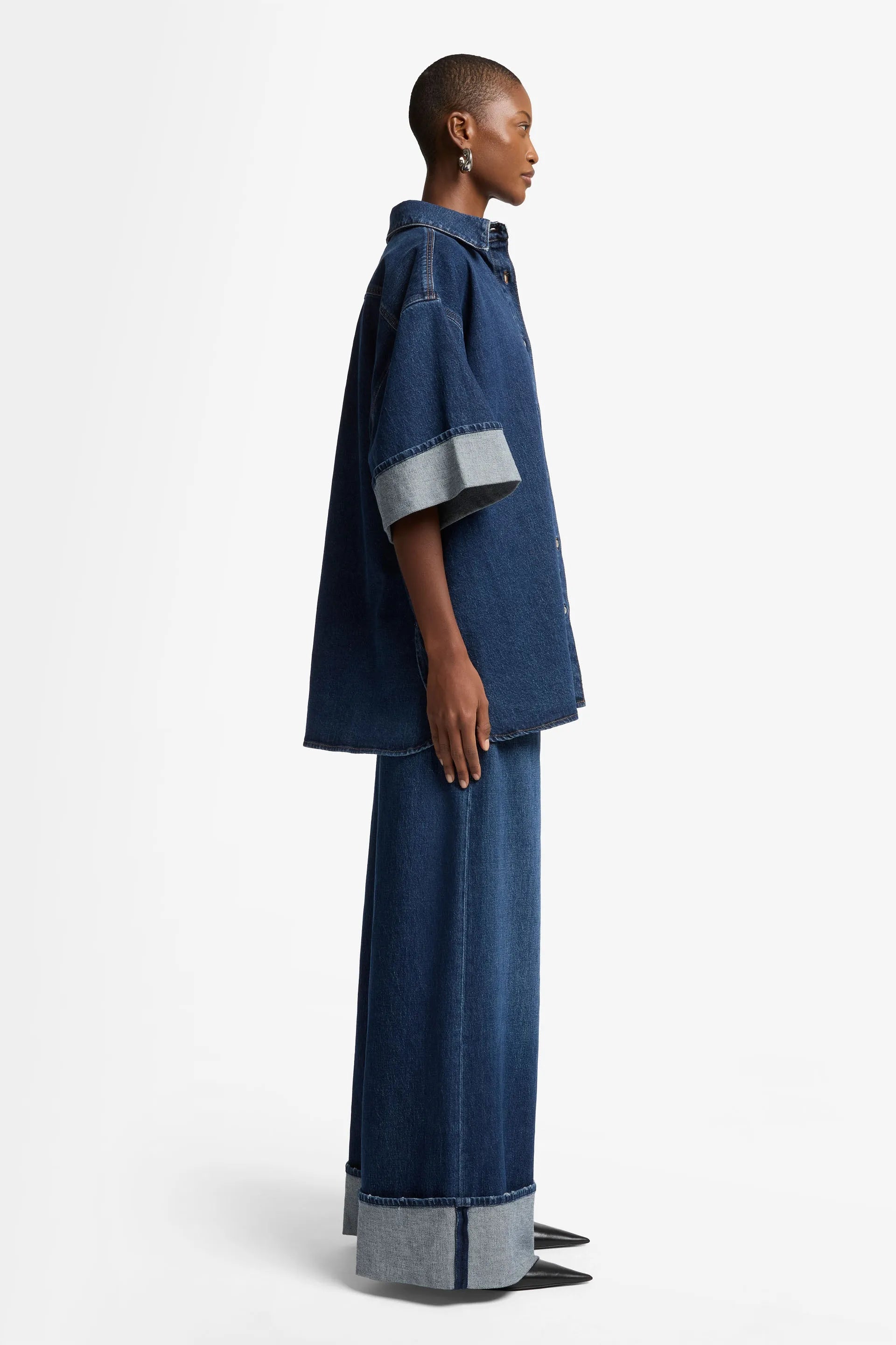 7 For All Mankind_Dark Blue_Mankind Nina Cuffed Overshirt_7UK40C10_1BM_05