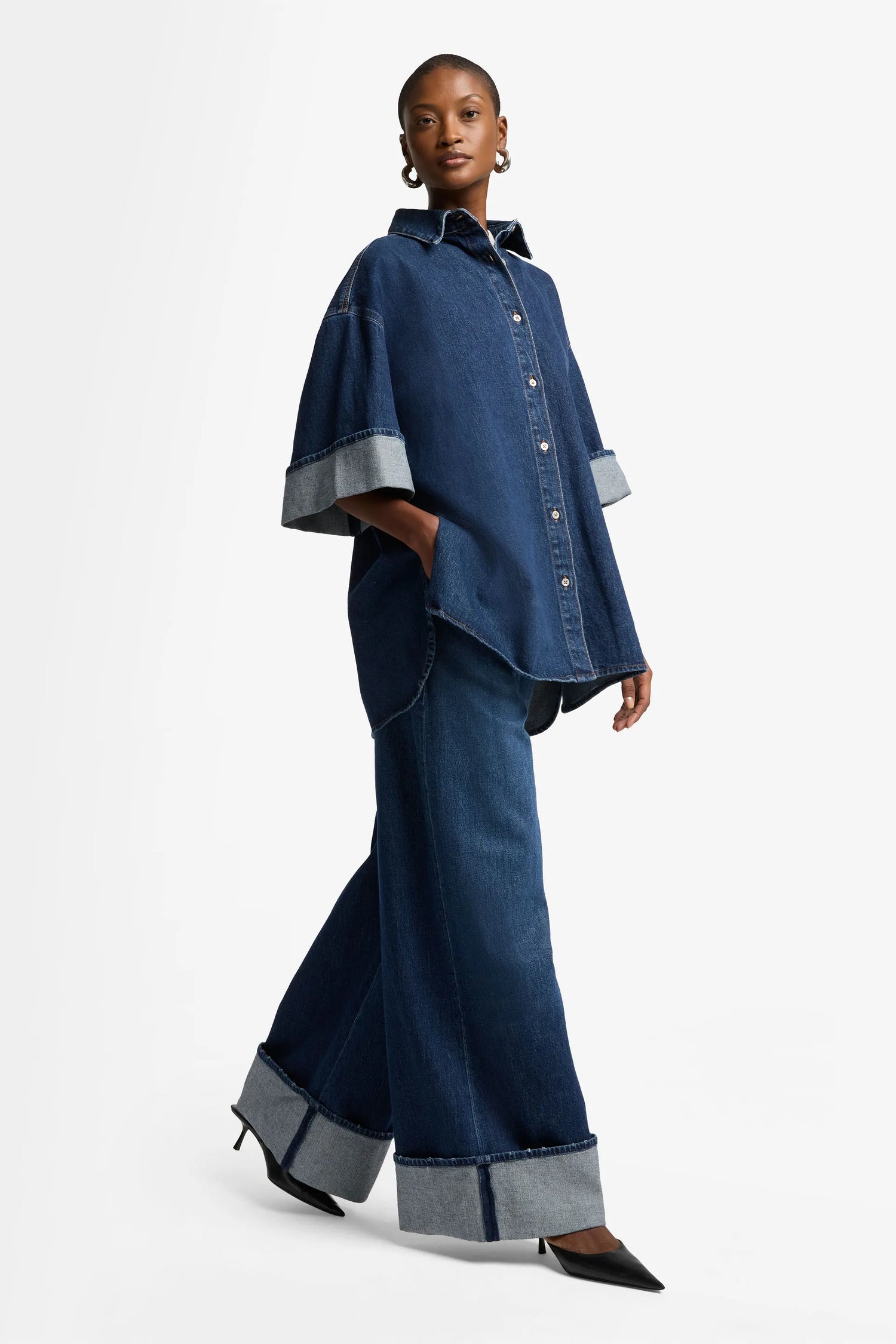 7 For All Mankind_Dark Blue_Mankind Nina Cuffed Overshirt_7UK40C10_1BM_06