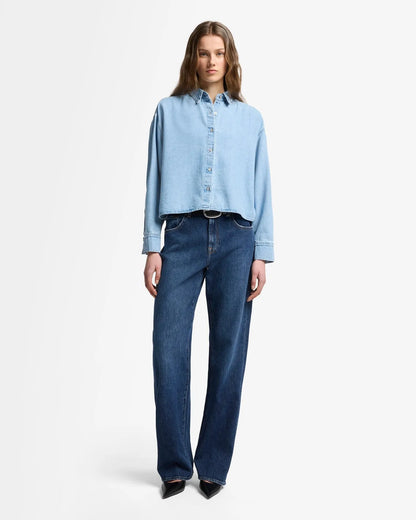 7 For All Mankind_Mid Blue_Weightless Denim Nina Cropped Shirt_7UL10E38_1BA_02