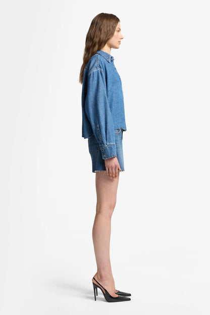 7 For All Mankind_Mid Blue_Weightless Denim Nina Cropped Shirt_7UL10E38_1BB_05