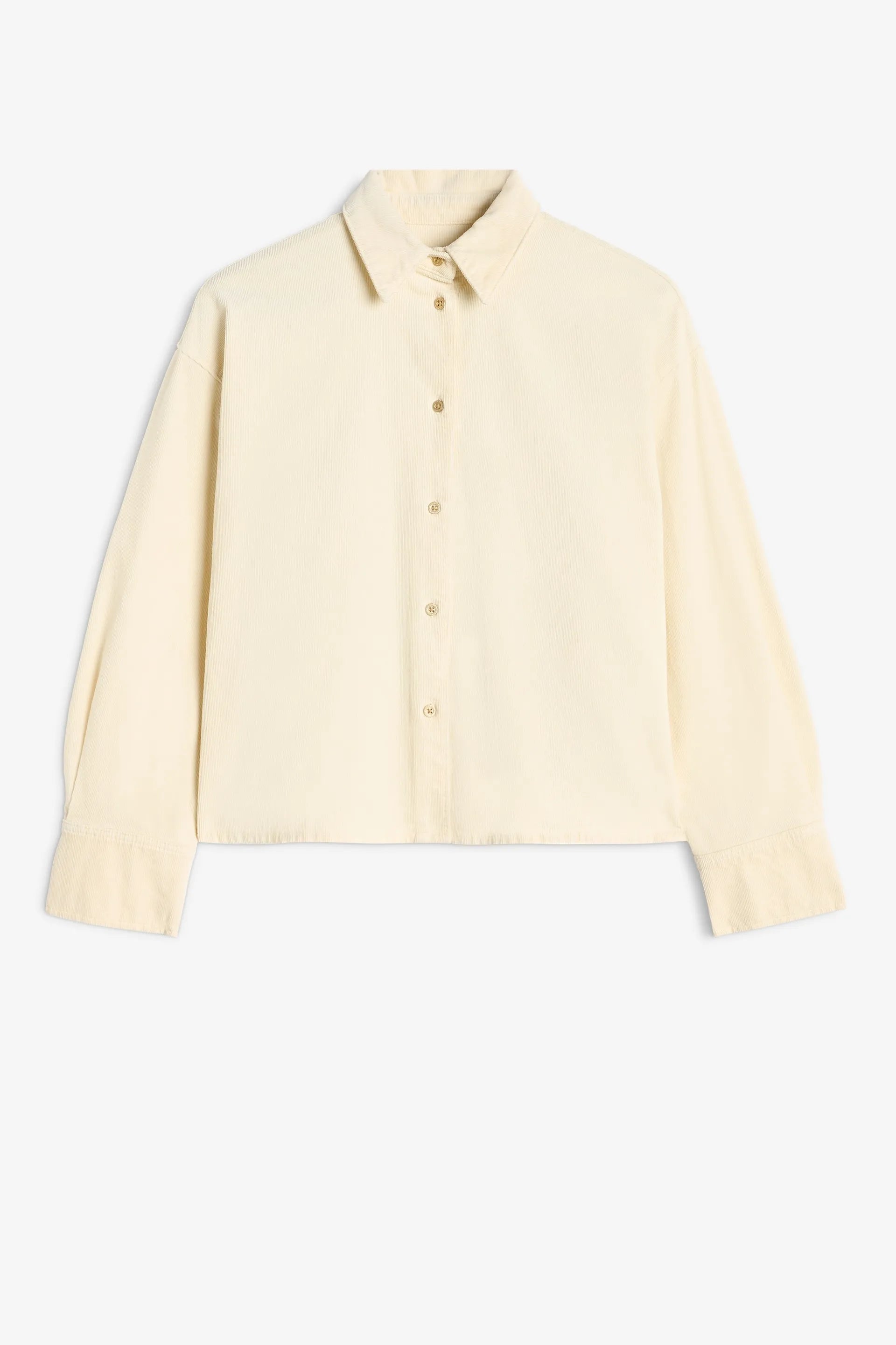 7 For All Mankind_White_Nina Cropped Shirt in Corduroy_7UL10V64_EGH_06
