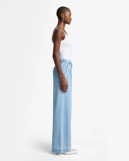 7 For All Mankind_Mid Blue_Weightless Denim Pleated Trouser_7UL30E38_1BA_05