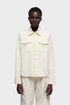 7 For All Mankind Ecru Women Classic Shirt in Comfort Twill SKU: 7UR90E39_3O7 Image 02