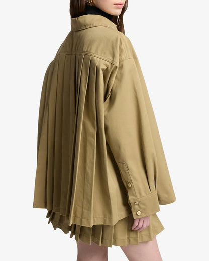 7 For All Mankind_Beige_Pleated Overshirt in Comfort Twill_7UZ10F07_1A8_03