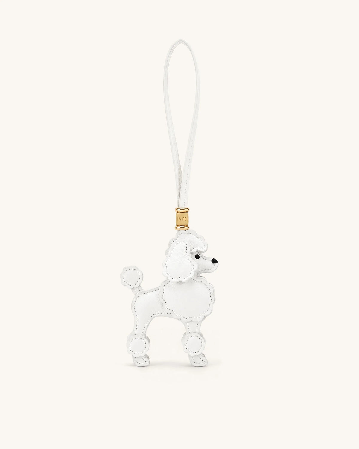 JW Pei White Women Poodle Bag Charm SKU: 7W108-2_White Image 01
