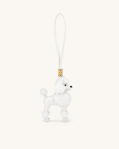 JW Pei White Women Poodle Bag Charm SKU: 7W108-2_White Image 01