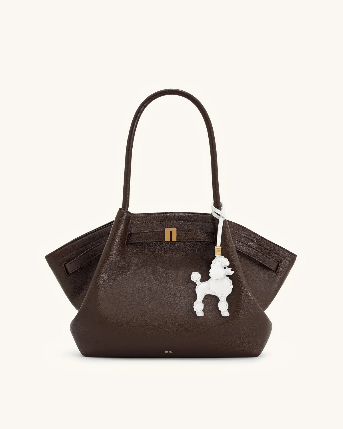 JW Pei White Women Poodle Bag Charm SKU: 7W108-2_White Image 02