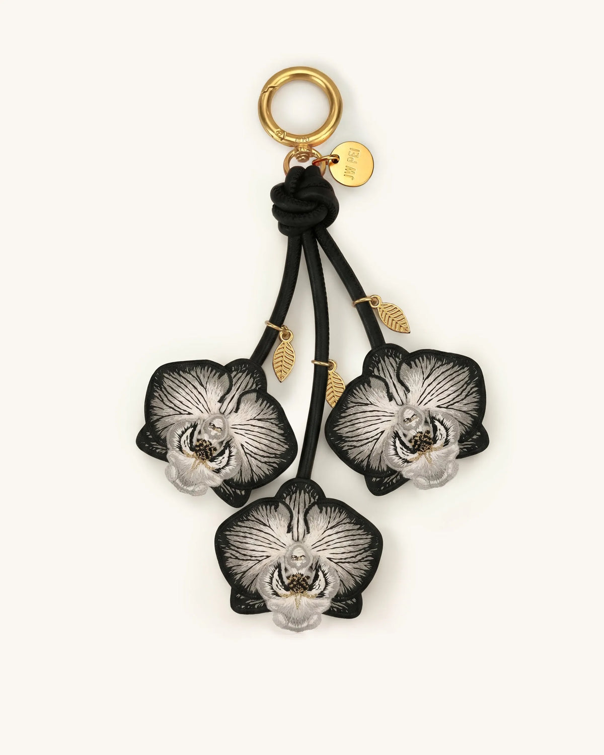 JW Pei Black Women Orchid Bag Charm SKU: 7W67-1_Black Image 01