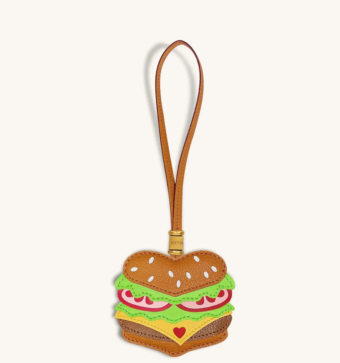 JW PEI Brown Women Burger Bag Charm SKU: 7W91-3_Brown Image 01